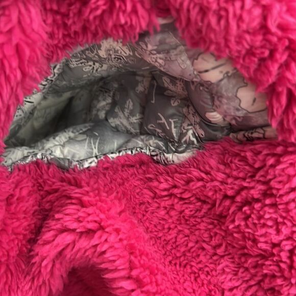 Snozu silver and white snowflake print quilted snowsuit pink fleece lining 0/3 m - Picture 12 of 14